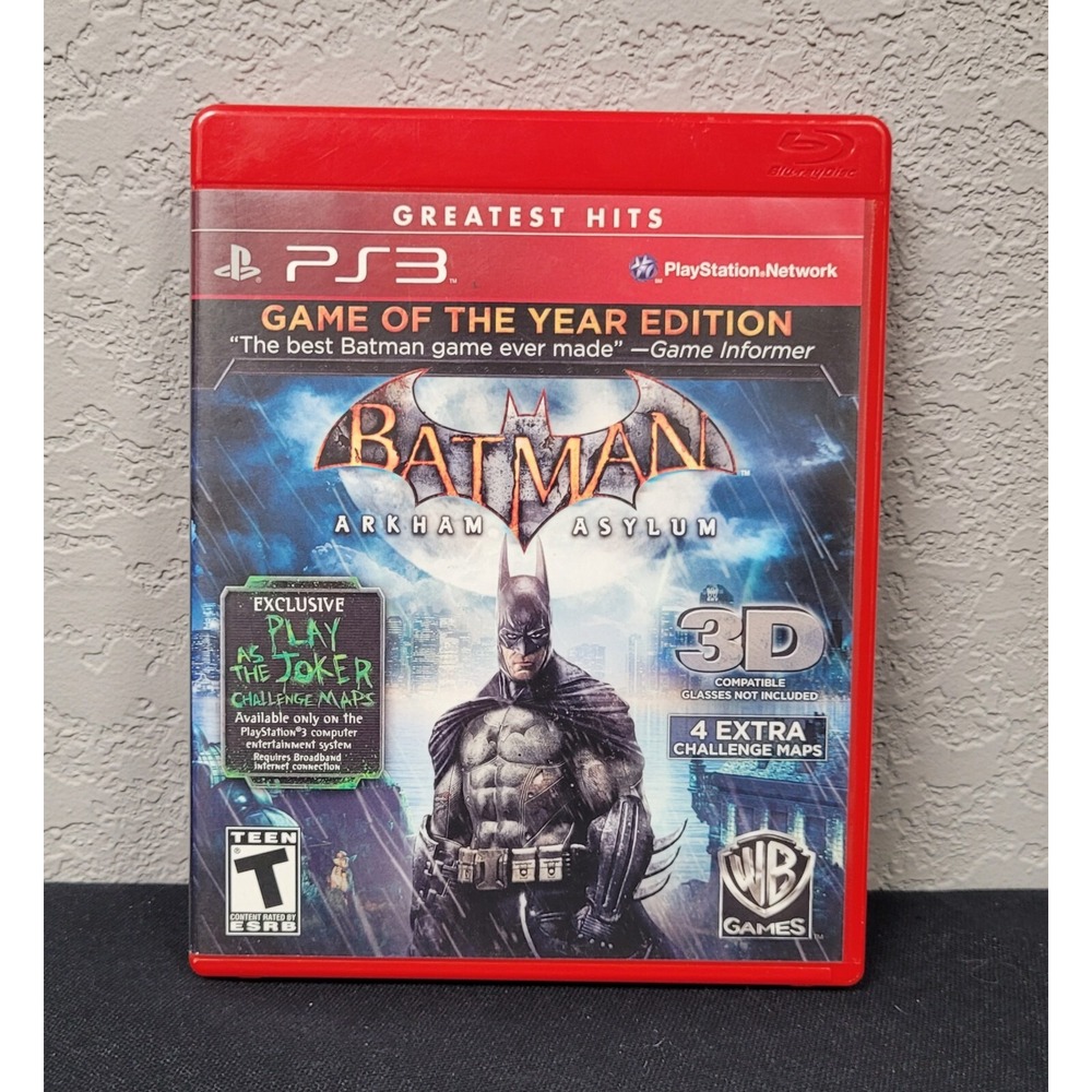 Playstation 3 Video Game Batman: Arkham Asylum: Game of the Year Edition PS3